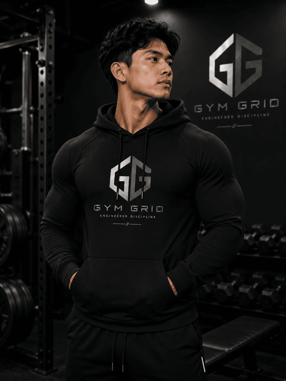 Grid Hoodie